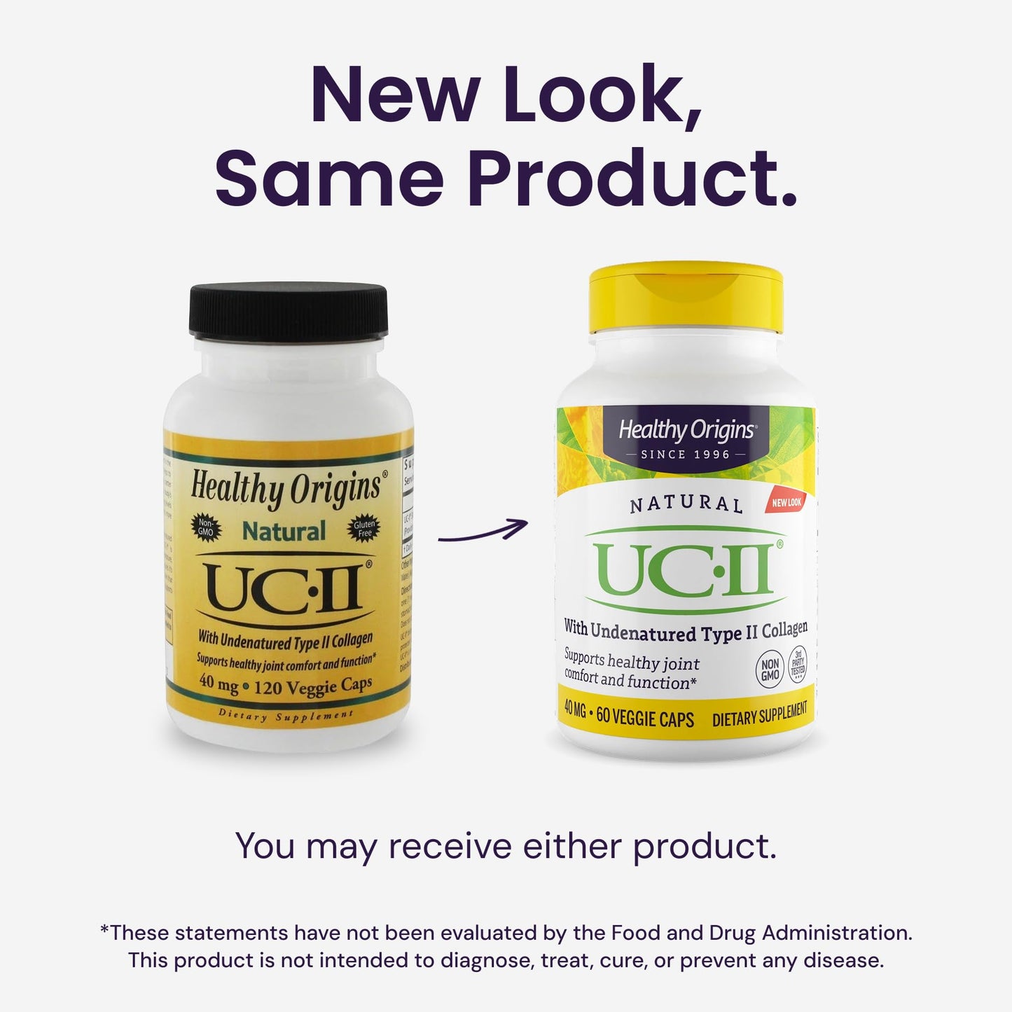 Healthy Origins UC-II 40 mg Undenatured Type II Collagen – 120 Veggie Caps