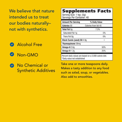 Black Seed Oil Cardio-Plus – Heart Health Support, 8 oz, Non-GMO