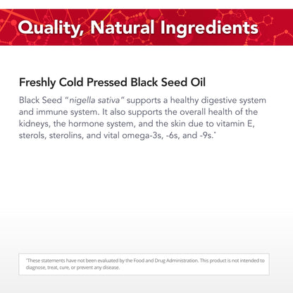 Physician's Strength Black Seed Oil 8 oz – Cold-Pressed, Non-GMO, 48 Servings