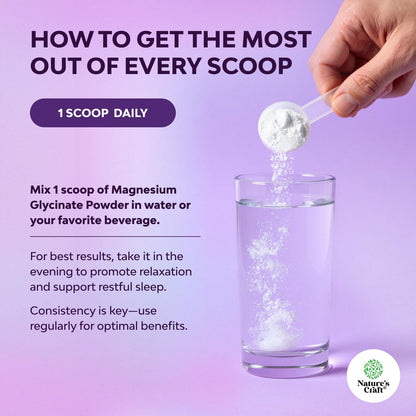 High Absorption Magnesium Glycinate Powder – Vegan, Non-GMO, Gluten Free (Honey Lemon) 40 Servings