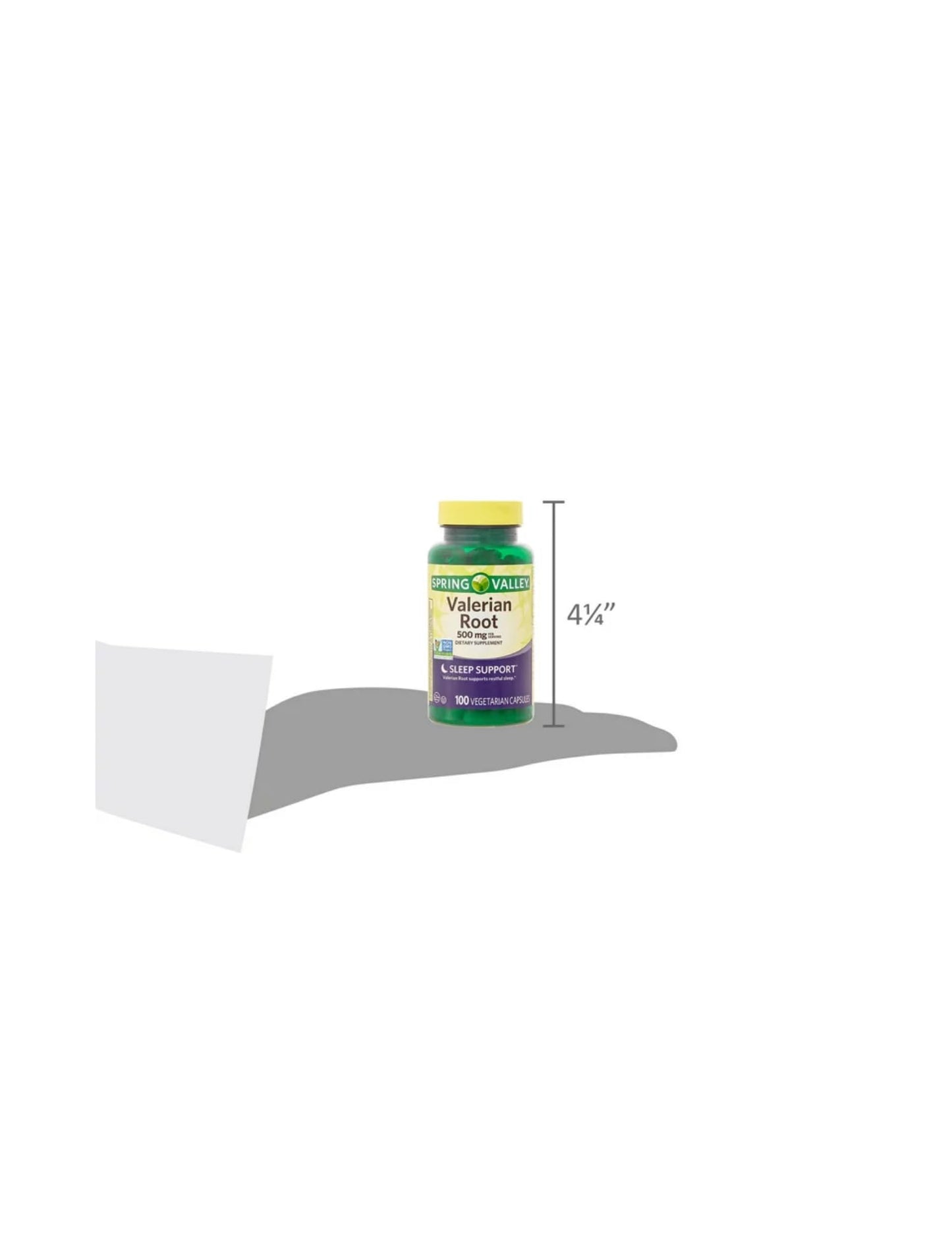 Spring Valley Valerian Root Capsules 500 mg, 100 Count + STS Sticker | NON-GMO & Gluten Free