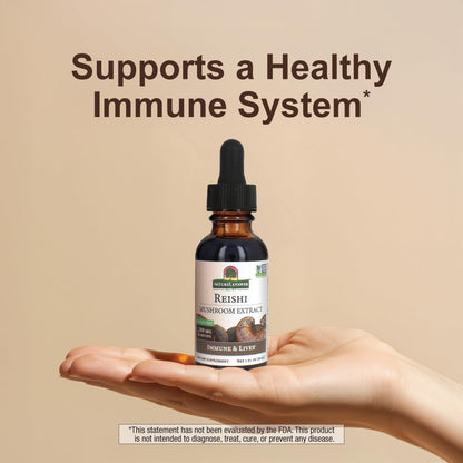 Nature's Answer Reishi Mushroom Extract – Alcohol Free, 1 fl oz (30 ml)