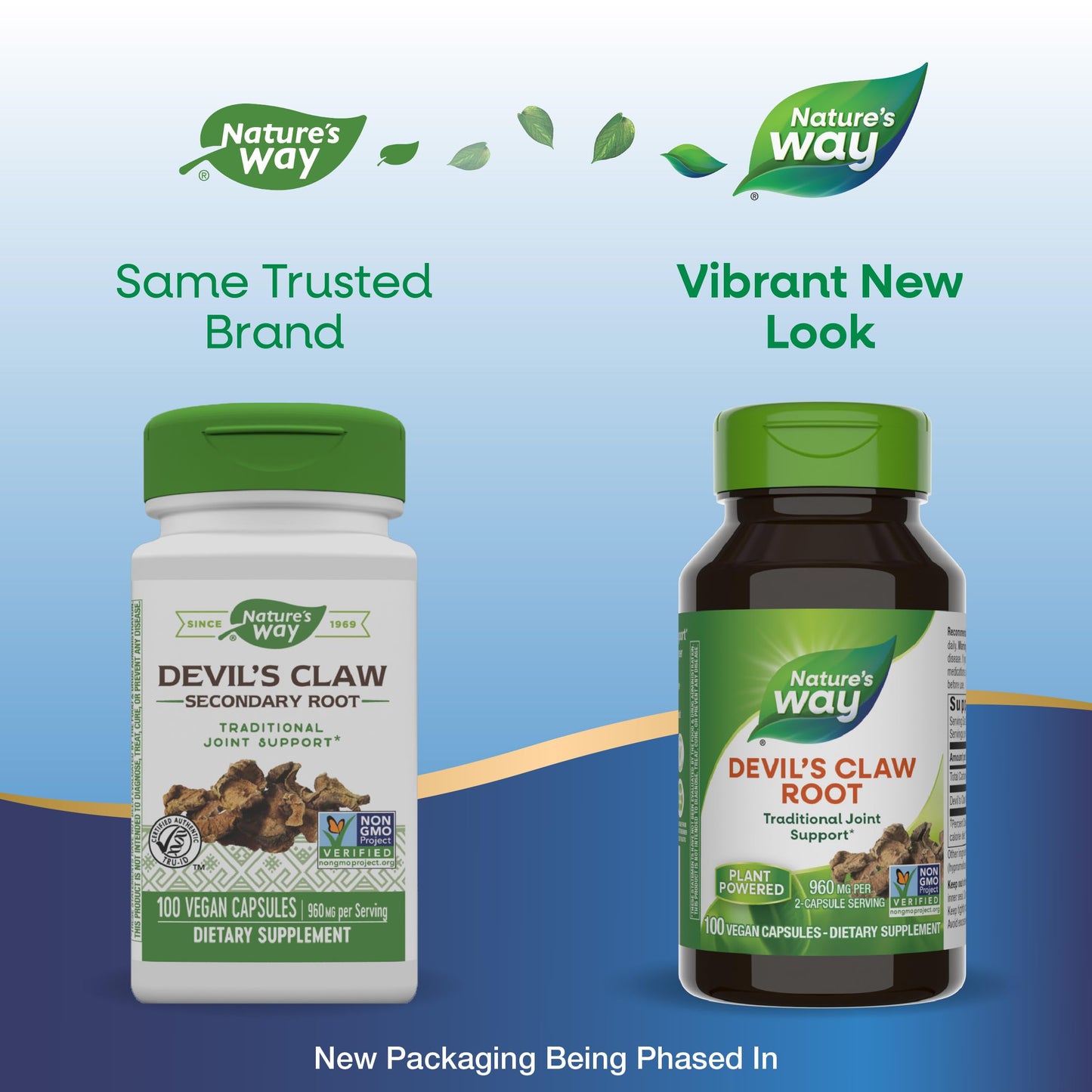 Nature's Way Devil's Claw Root - Traditional Joint Support, 960 mg/2-Capsule, Gluten Free, Vegan, Non-GMO - 100 Capsules
