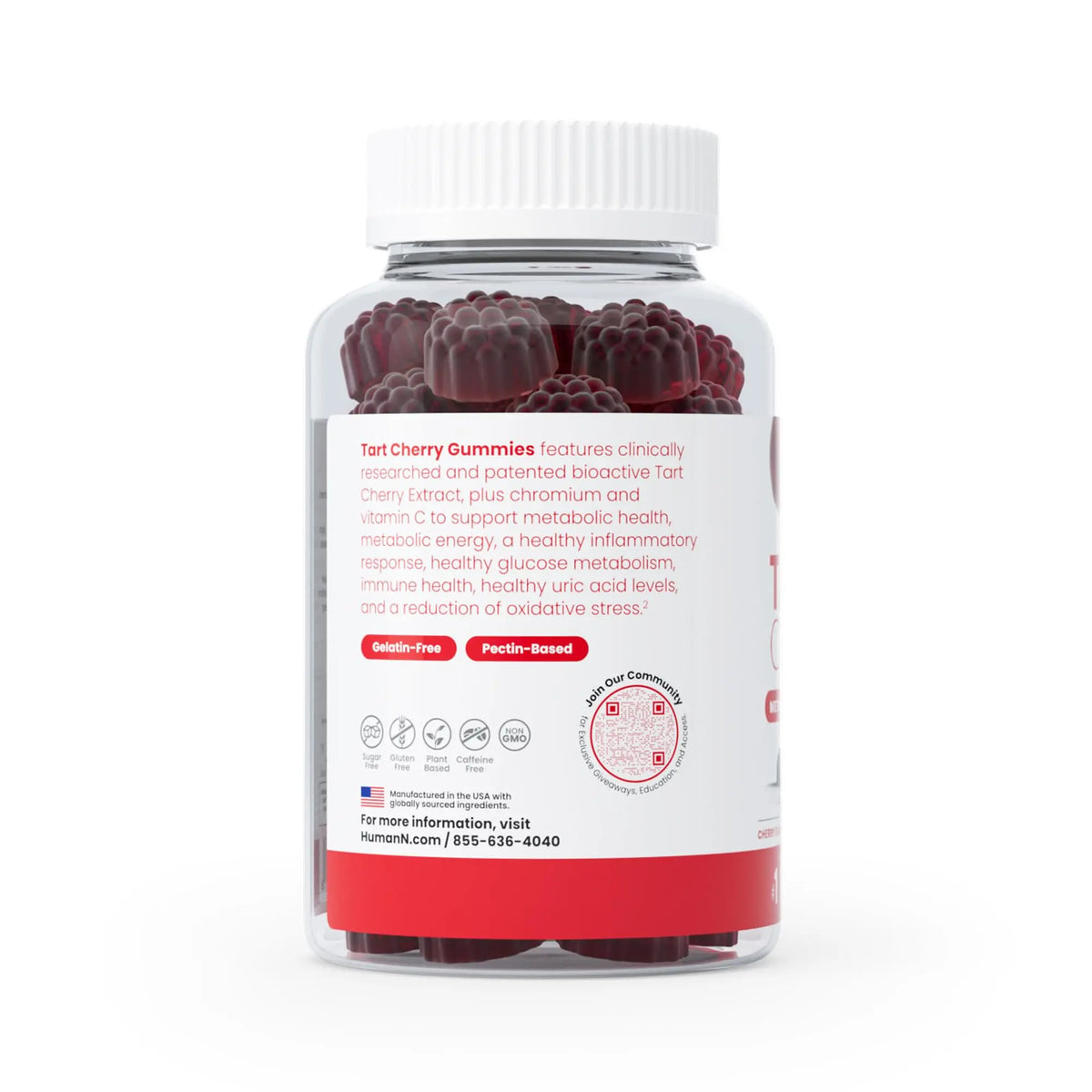 Humann Tart Cherry Gummies – NSF Certified Sport, Sugar-Free & Vegan BritishVita | Premium UK Vitamins & Wellness Supplements