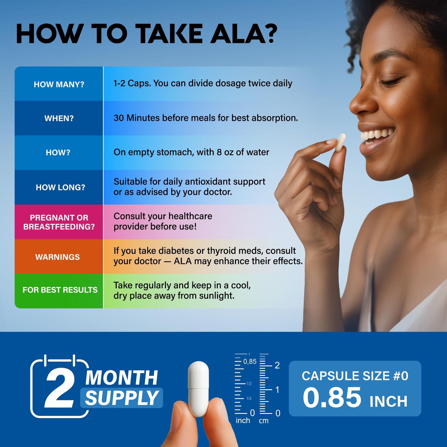 Alpha Lipoic Acid 600mg - ALA for Nerve & Energy Support | 120 Capsules