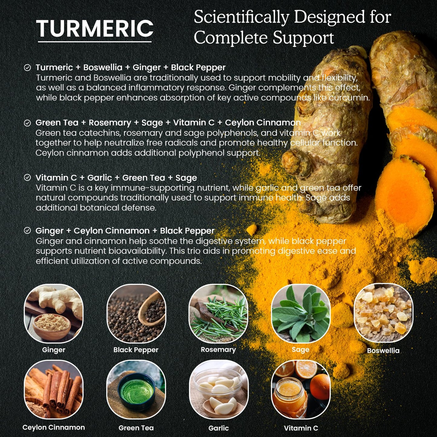 (2 Pack) Organic Turmeric Curcumin Liquid Drops - 1 Fl Oz