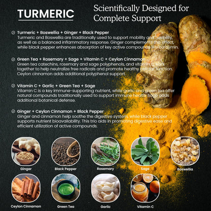 (2 Pack) Organic Turmeric Curcumin Liquid Drops - 1 Fl Oz