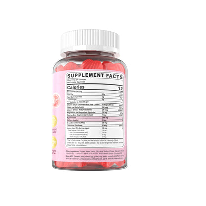 Myo-Inositol & D-Chiro Inositol Gummies for Women – 40:1 Ratio, Sugar-Free, 120 Ct