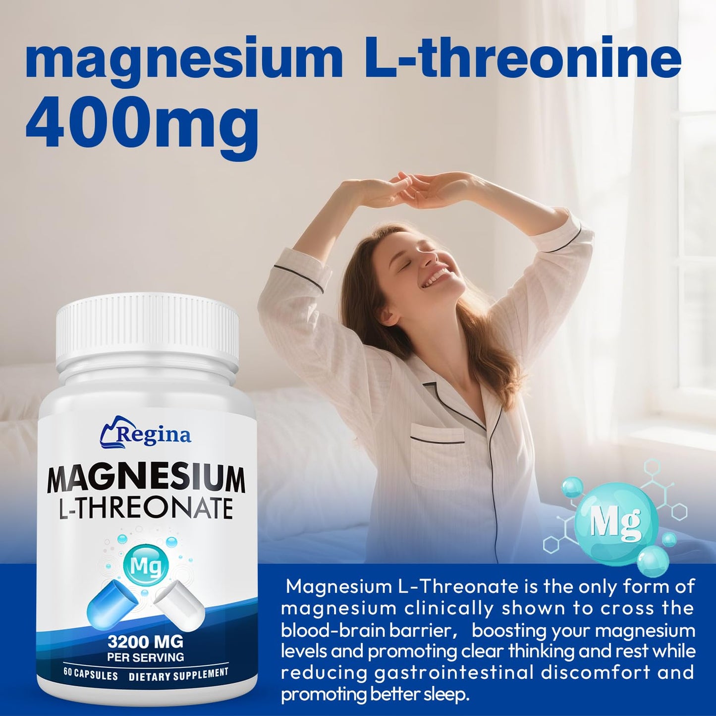 Neuro Magnesium L-Threonate Capsules | Brain Health & Focus Supplement