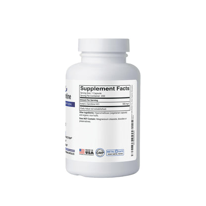 Superior Labs Acetyl L-Carnitine 500 mg - 200 Veg Caps - Non-GMO