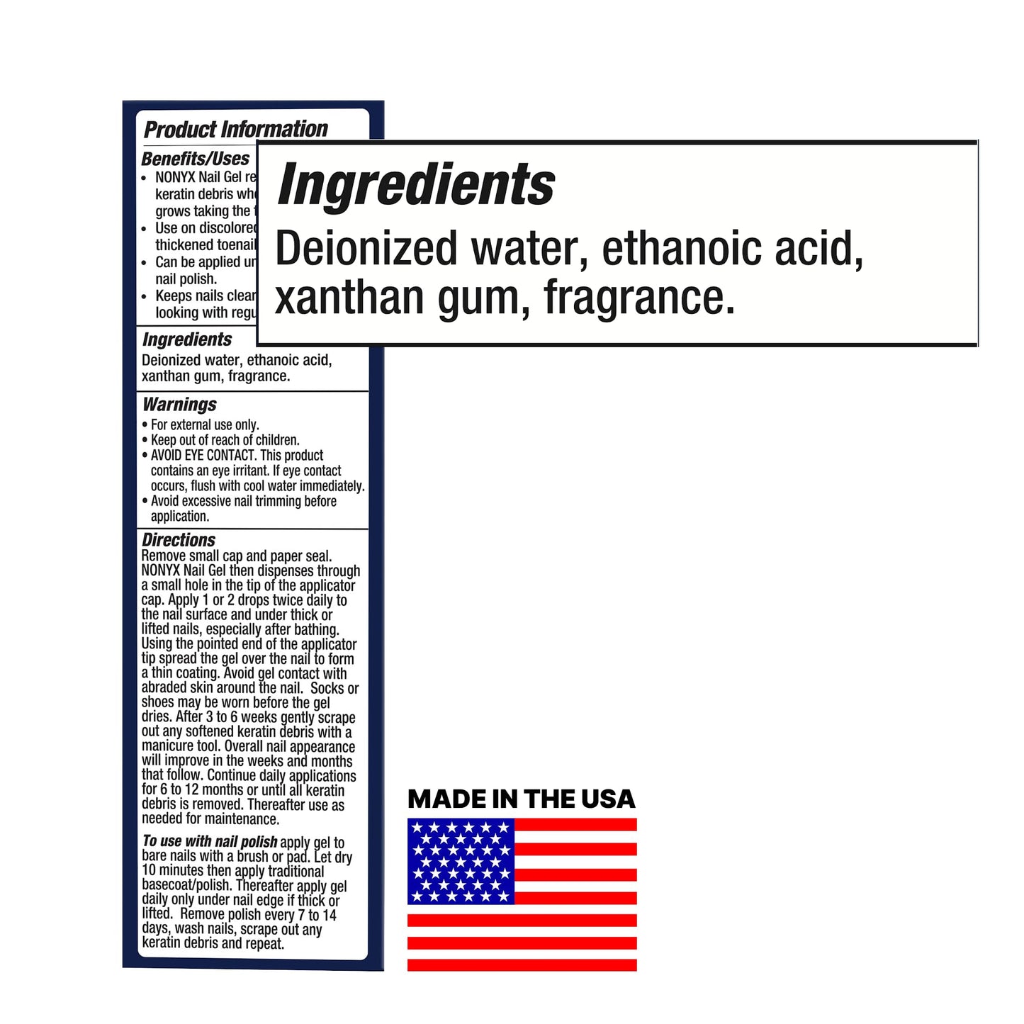 NONYX Fungal Nail Clarifying Gel | Clinically Proven for Discolored, Thick Nails (90% Improvement) | Made in USA