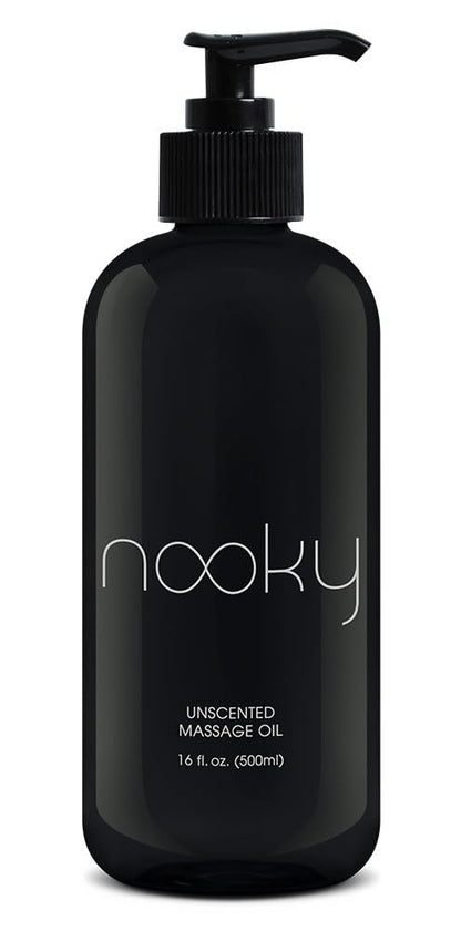 Nooky Massage Oil with Fractionated Coconut Oil – Unscented, 16 oz