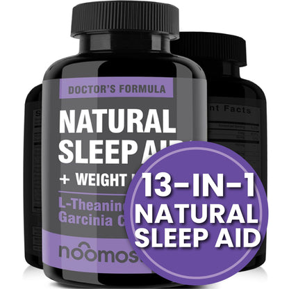 NooMost Natural Sleep Aid - Magnesium, L-Theanine & Garcinia