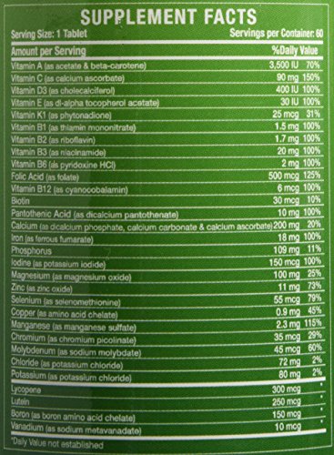 Noor Vitamins Halal Multivitamin – 30 Vitamins & Minerals, 60 Tablets, 2-Month Supply, Non-GMO