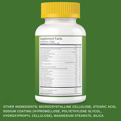 Noor Vitamins Halal Multivitamin – 30 Vitamins & Minerals, 60 Tablets, 2-Month Supply, Non-GMO