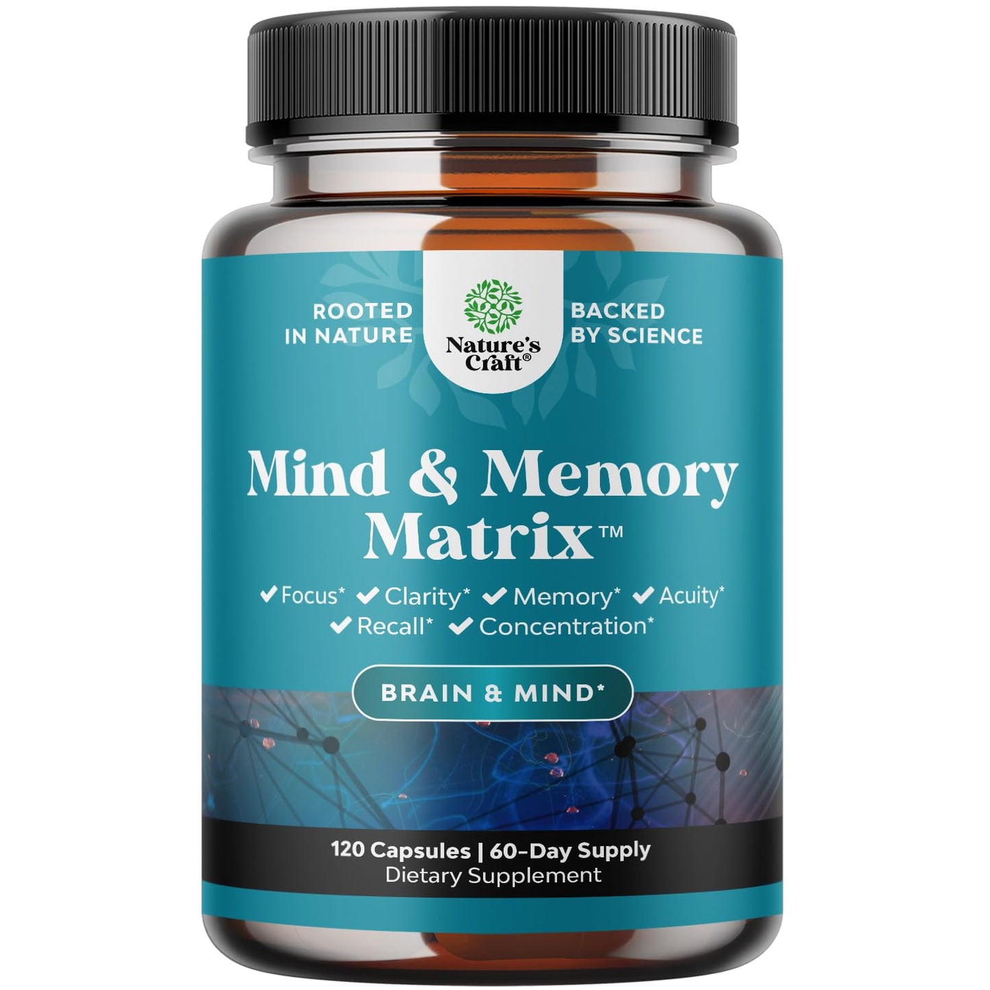 Nootropic Brain Supplement for Memory & Focus (120ct)