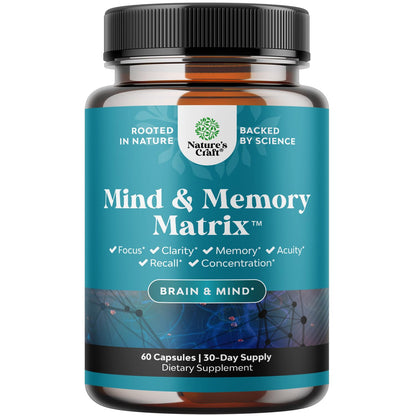 Nootropic Brain Supplement for Memory & Focus – Mental Clarity