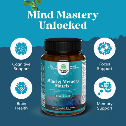Nootropic Brain Supplement for Memory & Focus (120ct)