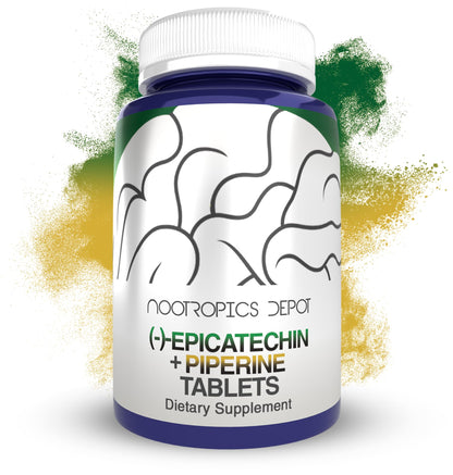 Epicatechin Tablets 200mg with Piperine – Nootropics Depot | Green Tea Extract | 30 Count