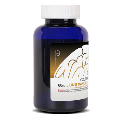 Nootropics Depot Lion's Mane Mushroom Capsules 500mg | 60 Count | 8:1 Dual Extract