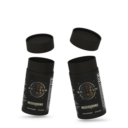 Nootrum Mushrooms | 1 Month Capsule Supply with Lion's Mane, Cordyceps & Reishi