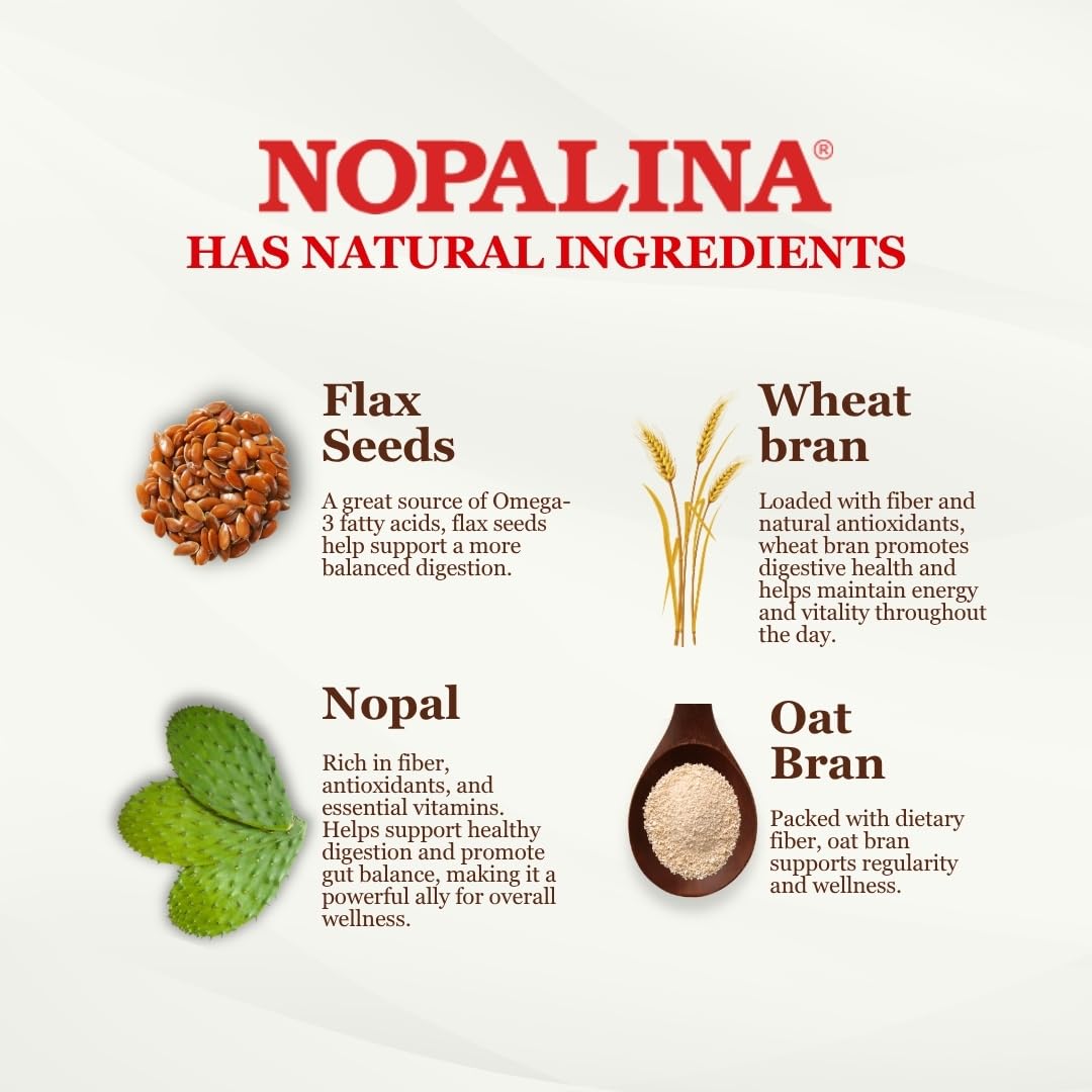Nopalina Flax Seed Capsules 240 Capsules – Digestive Health & Fiber Support