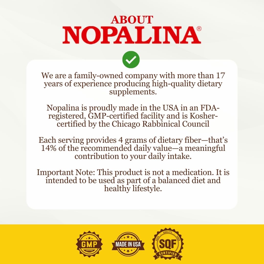 Nopalina Flax Seed Capsules 240 Capsules – Digestive Health & Fiber Support