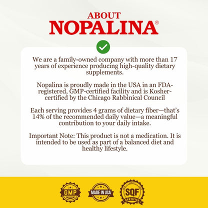 Nopalina Flax Seed Capsules 240 Capsules – Digestive Health & Fiber Support