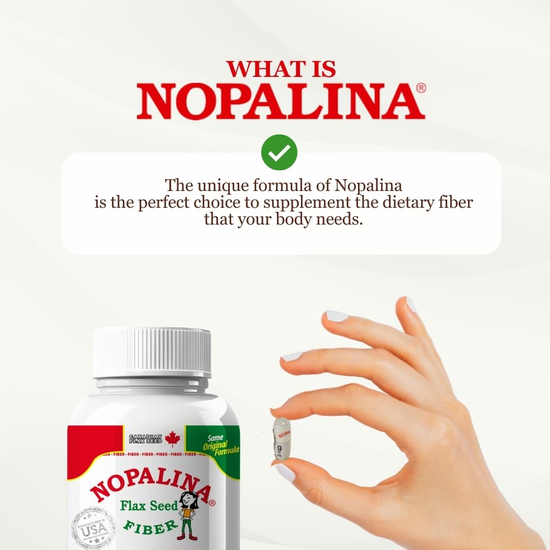 Nopalina Flax Seed Plus Capsules - 240 Capsules