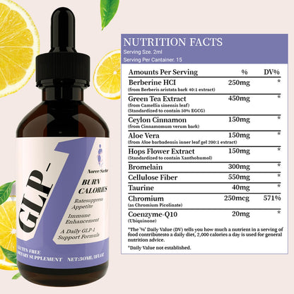 Norce Sactor GLP-1 Drops – Natural Liquid Supplement for Women & Men | Digestive & Gut Health