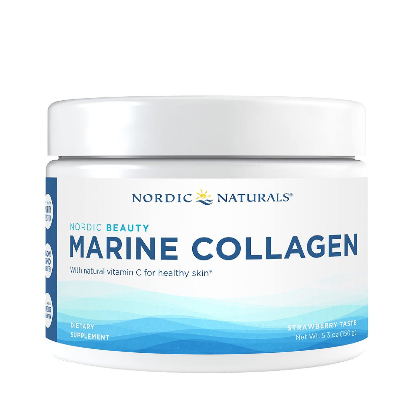 Nordic Beauty Marine Collagen Powder Strawberry – 5.29 oz | Nordic Naturals