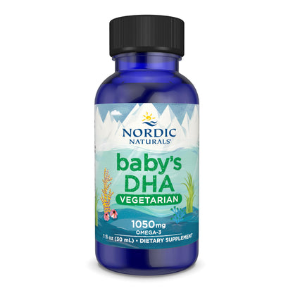 Nordic Naturals Baby’s DHA Vegetarian - Unflavored 1050 mg Plant-Based Omega-3 (1 oz)