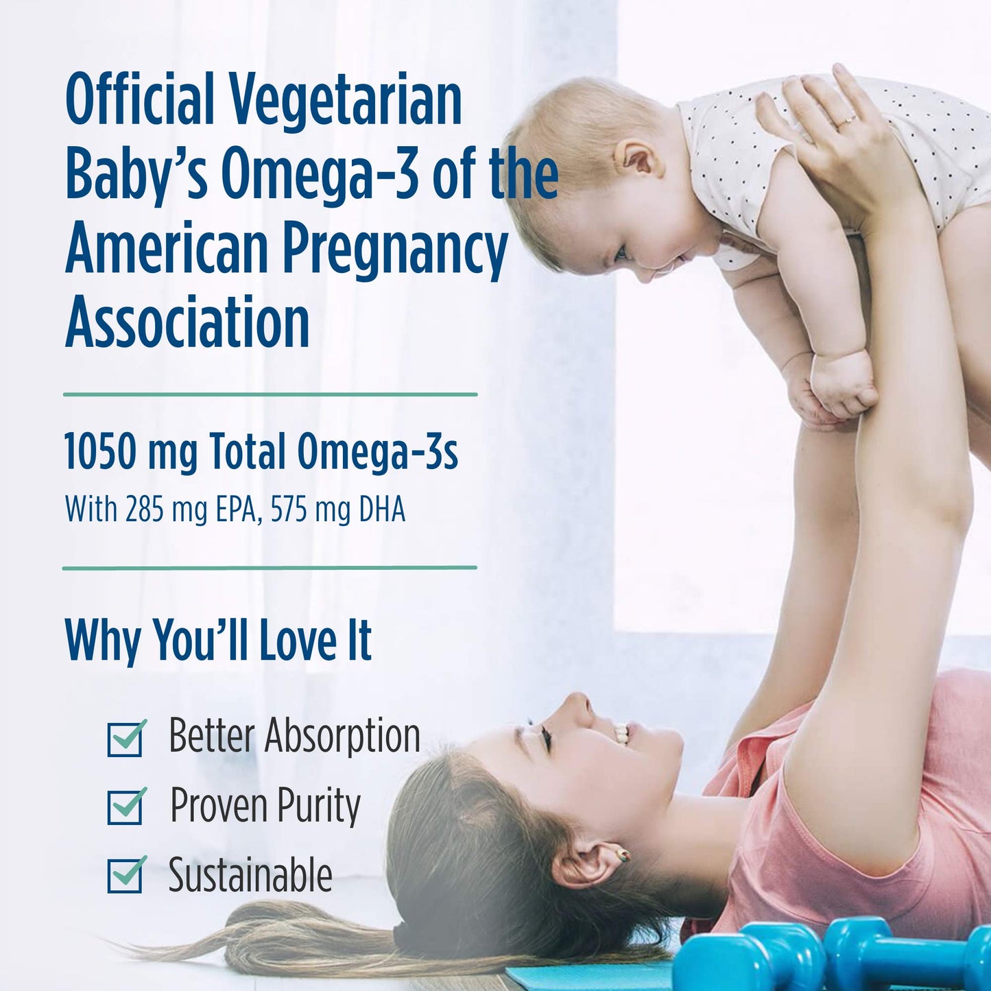Nordic Naturals Baby’s DHA Vegetarian - Unflavored 1050 mg Plant-Based Omega-3 (1 oz)