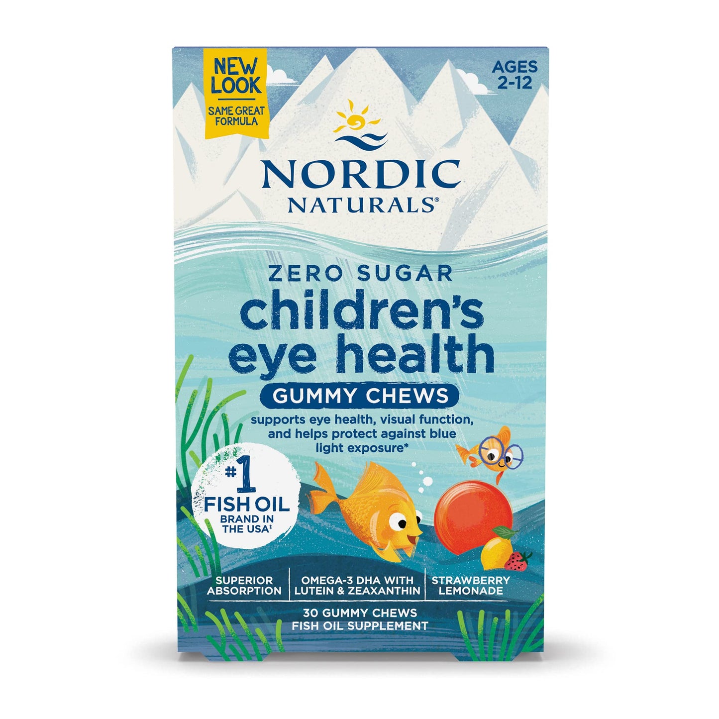 Nordic Naturals Children's Eye Health Gummies, Strawberry Lemonade - 30 Gummies