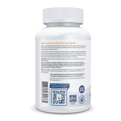 Nordic Naturals Zero Sugar Curcumin Gummies - Mango, 60 Gummies - 200 mg Curcumin