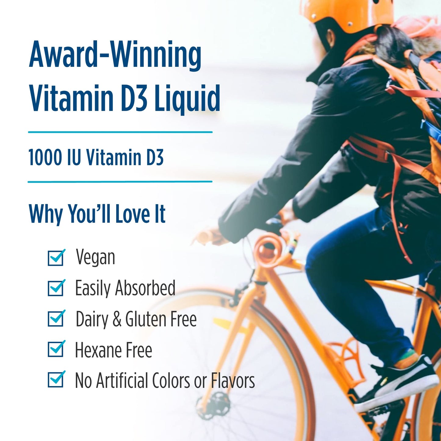 Nordic Naturals Plant-Based Vitamin D3 Liquid – 1 oz, 1000 IU, 60 Servings, Vegan