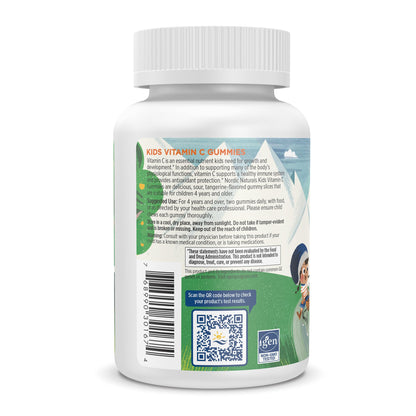 Nordic Naturals Kids Vitamin C Gummies – Tangy Tangerine (2-Pack) – Vegan Vitamin C