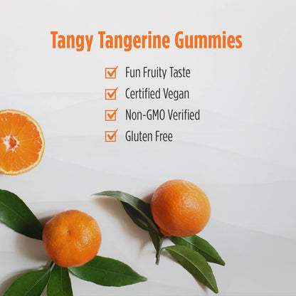 Nordic Naturals Kids Vitamin C Gummies – Tangy Tangerine (2-Pack) – Vegan Vitamin C