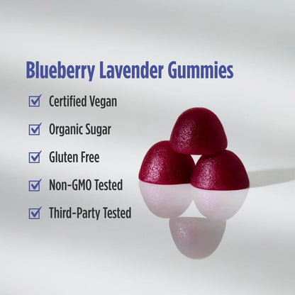 Nordic Naturals Magnesium Gummies for Adults – Blueberry Lavender, 60 Gummies