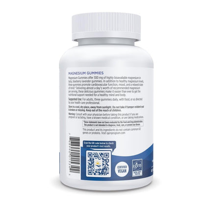 Nordic Naturals Magnesium Gummies for Adults – Blueberry Lavender, 60 Gummies