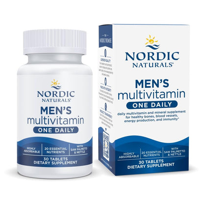 Nordic Naturals Men’s Multivitamin One Daily – 30 Tablets | Bone, Energy, Immunity Support