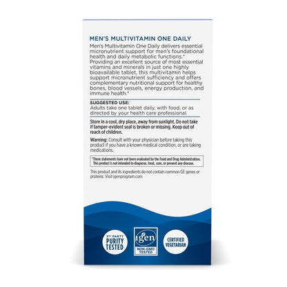 Nordic Naturals Men’s Multivitamin One Daily – 30 Tablets | Bone, Energy, Immunity Support