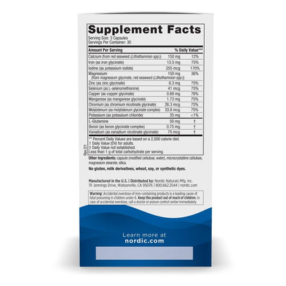 Nordic Naturals Multi Minerals Unflavored – 90 Capsules | 11 Essential Minerals | Vegan & Non-GMO | 30 Servings