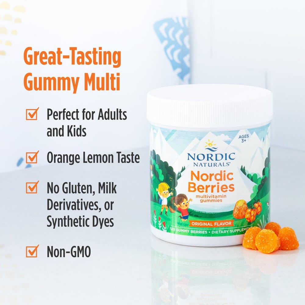 Nordic Naturals Nordic Berries Citrus - 200 Gummies (Ages 2+)