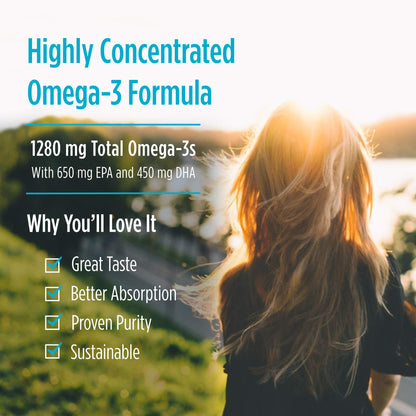 Nordic Naturals ProOmega Lemon Flavor - 90 Soft Gels | 1280 mg Omega-3 (EPA & DHA) | Supports Brain, Heart, Immune Health | Non-GMO