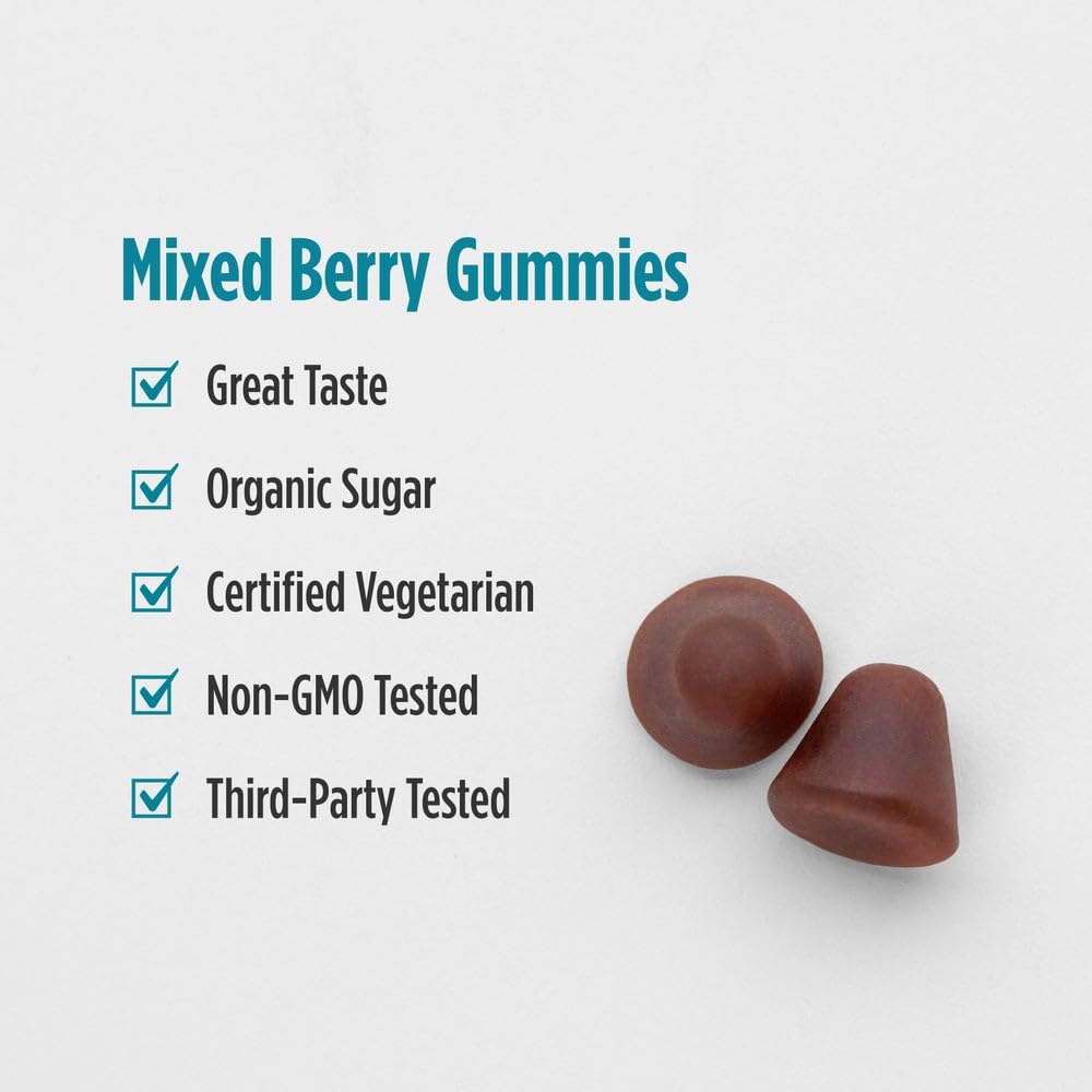 Nordic Naturals Stress Relief Gummies – Mixed Berry (40 Gummies) | Non-GMO, Vegetarian, 20 Servings