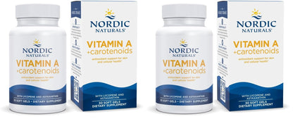 Nordic Naturals Vitamin A + Carotenoids - 30 Soft Gels Pack of 2