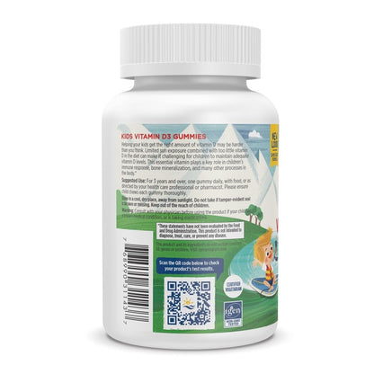 Nordic Naturals Vitamin D3 Gummies Kids – Wild Watermelon Splash, 400 IU, 60 Gummies