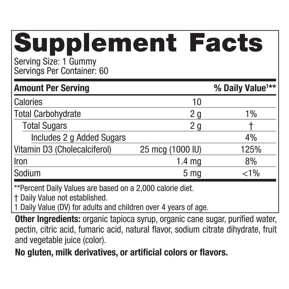 Nordic Naturals Vitamin D3 Gummies, Wild Berry – 60 Gummies | 1000 IU