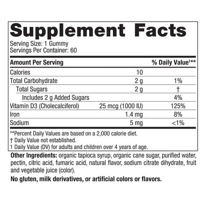 Nordic Naturals Vitamin D3 Gummies, Wild Berry – 60 Gummies | 1000 IU
